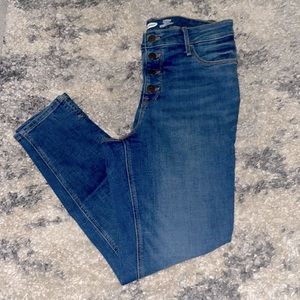 Old navy High rise Rockstar button fly